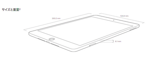 iPad-mini,サイズ,大きさ,重量,センチ,2019,新型